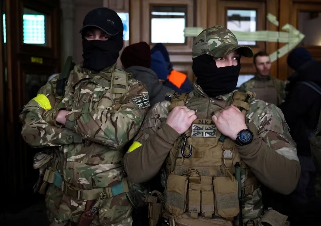Western volunteers in Ukraine in 2022
