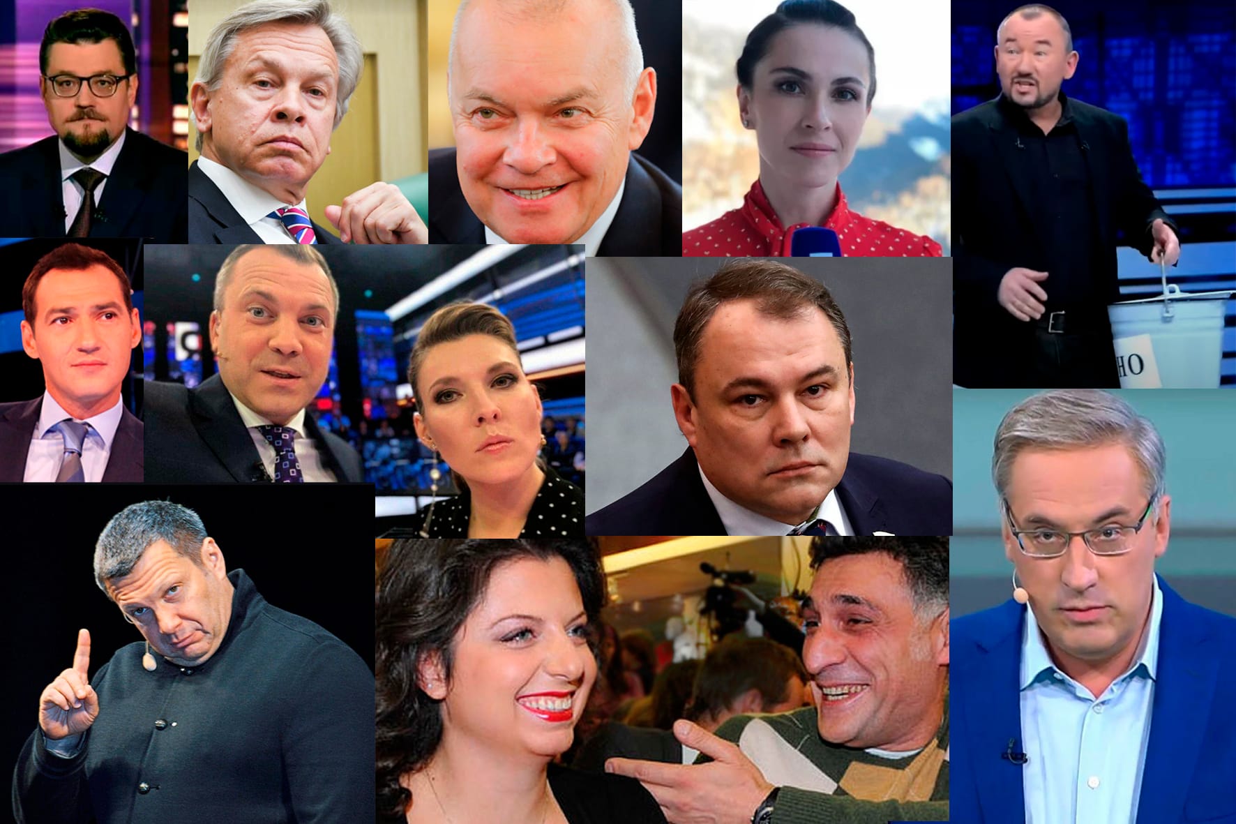 13 друзей Путина. Сколько зарабатывают самые известные пропагандисты российского ТВ