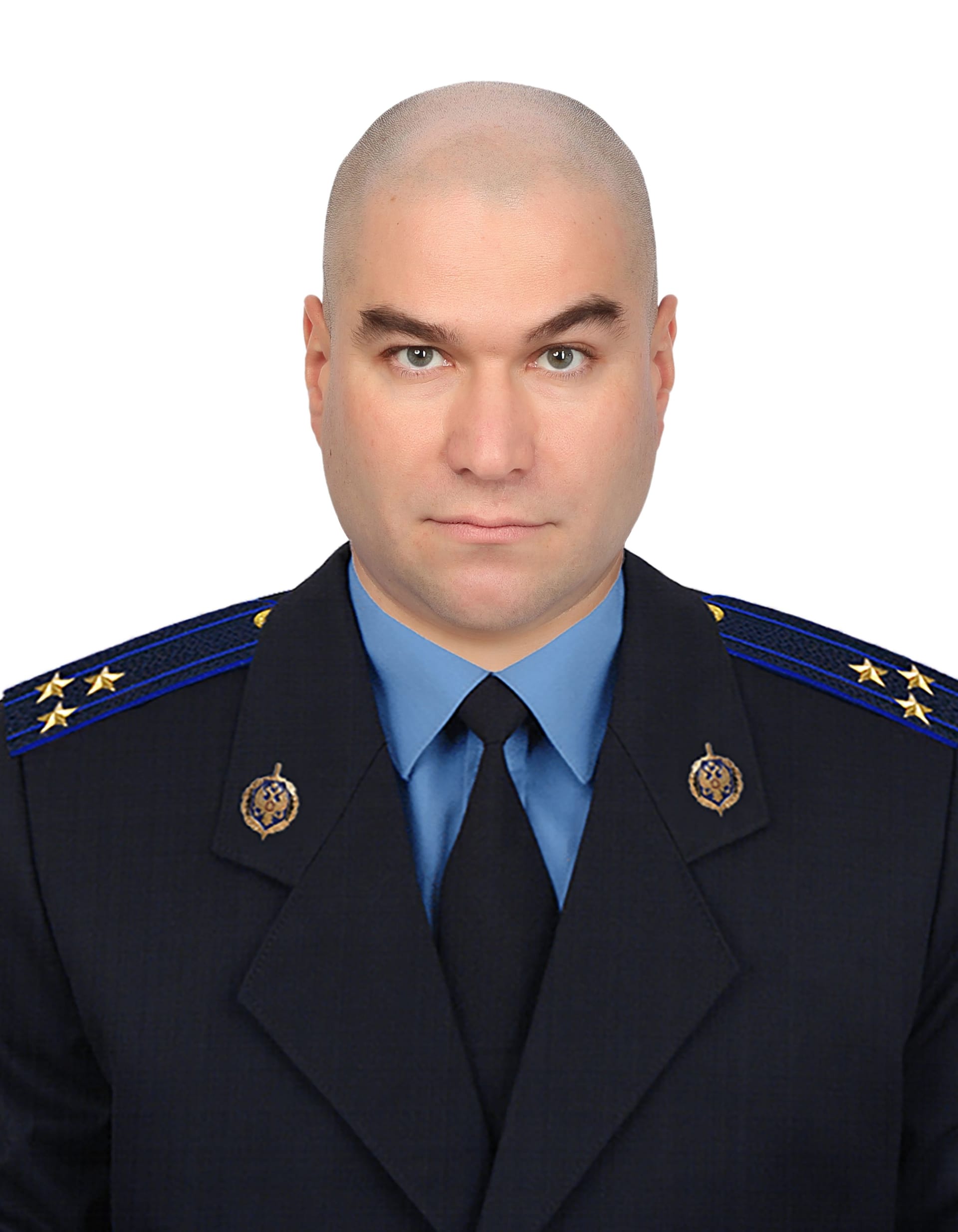 Mikhail Kolesov in FSB uniform