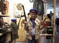 Kirill Griaznov posing at the KGB Museum in Prague, Czech Republic, posted on his Facebook page on March 22, 2012.