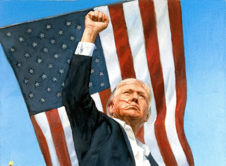 Путин подарил Трампу его портрет. Автором оказался художник Никас Сафронов