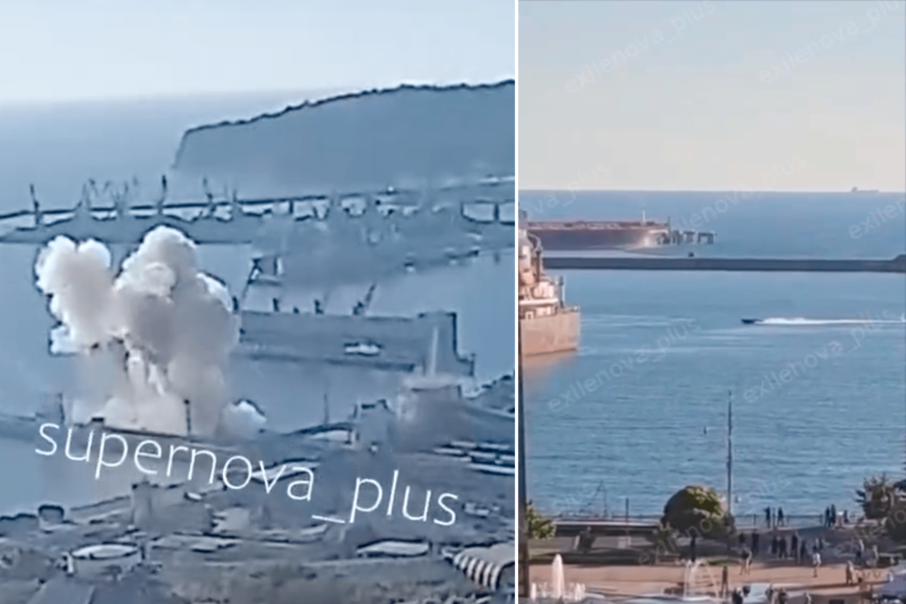 Sea drone strikes oil pier in Russia’s southern port Tuapse, videos of explosion circulate online