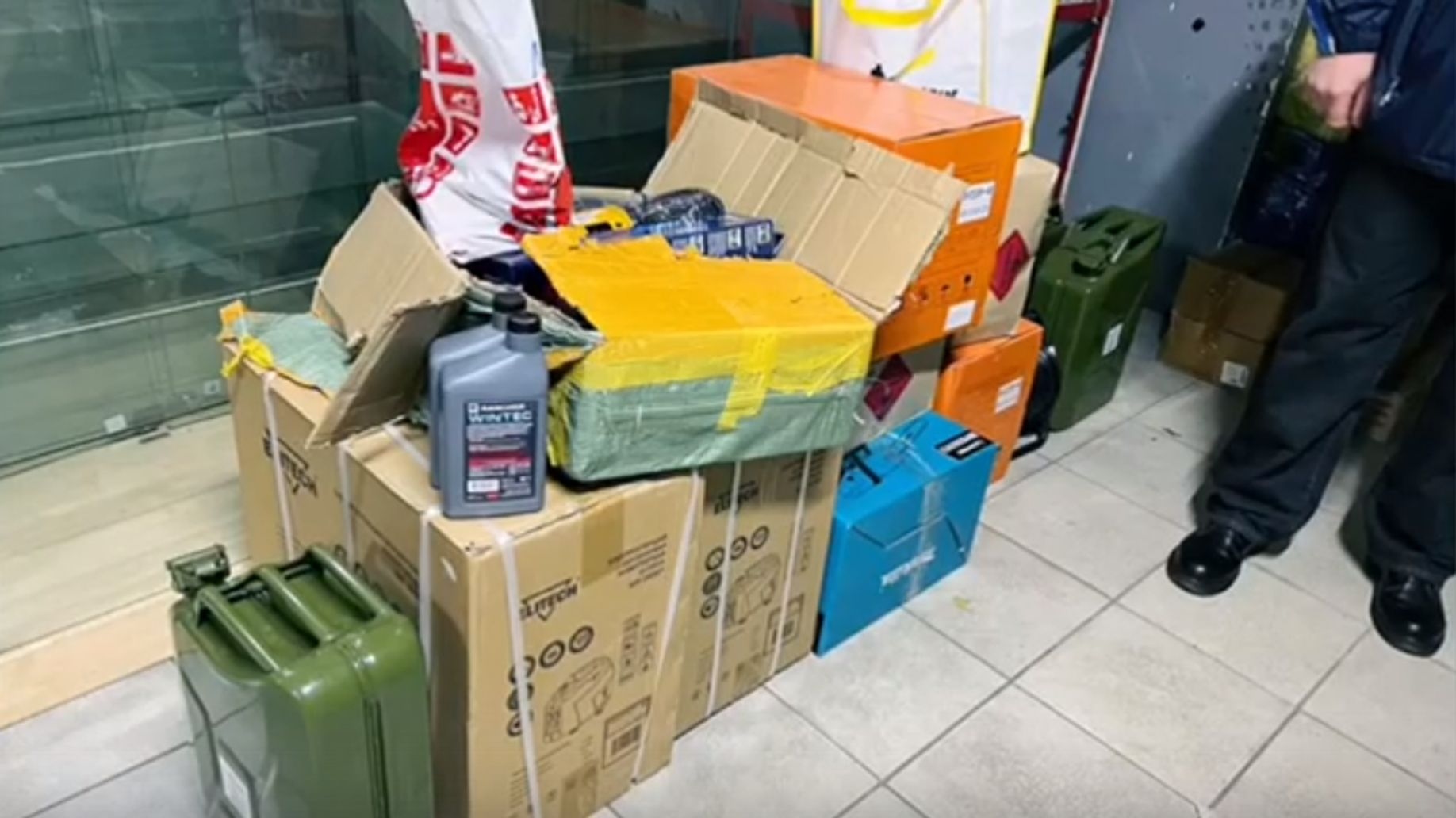 Humanitarian aid provided by Roscosmos to the Night Wolves