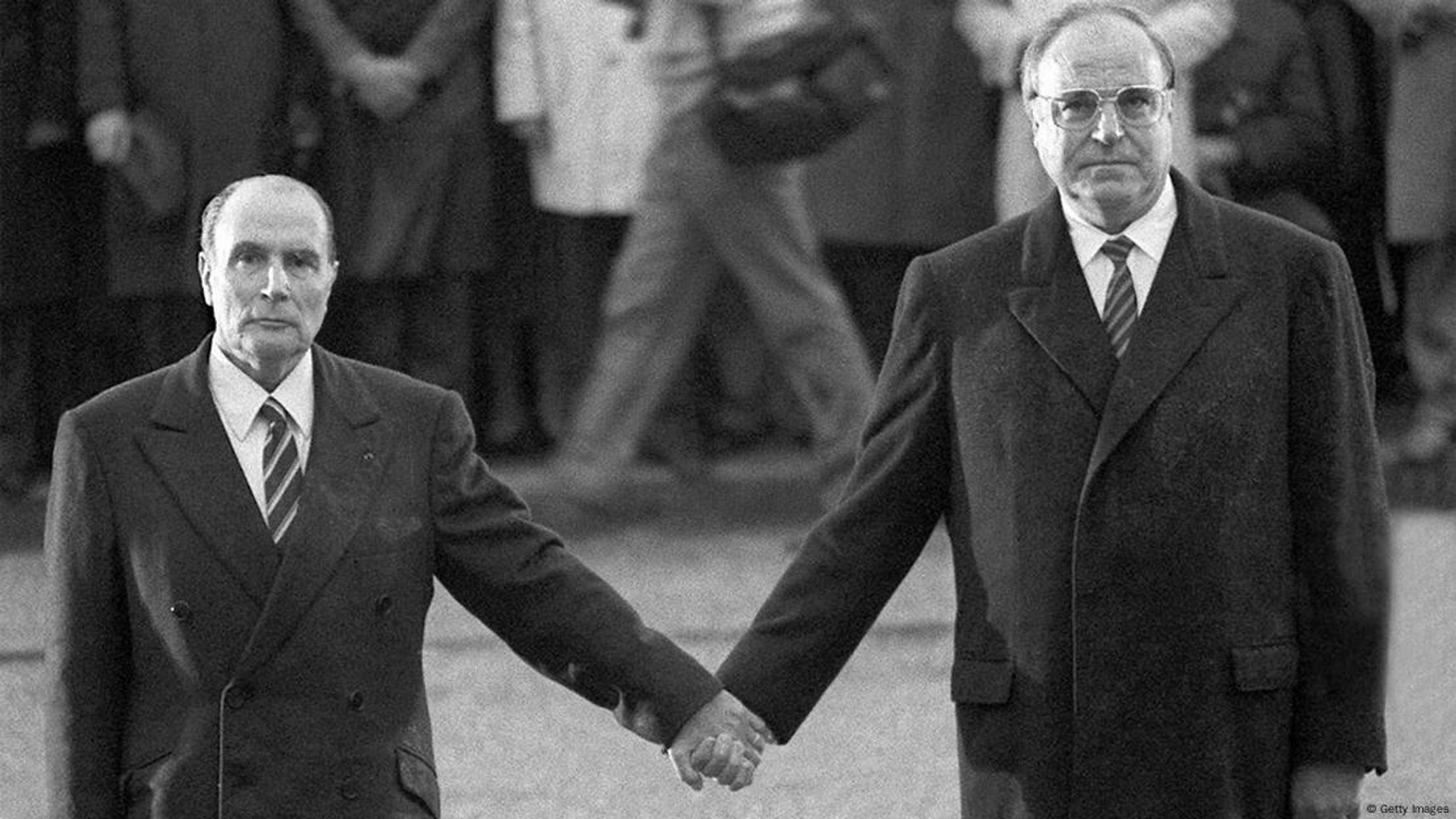 Helmut Kohl and François Mitterrand, Verdun, 1984