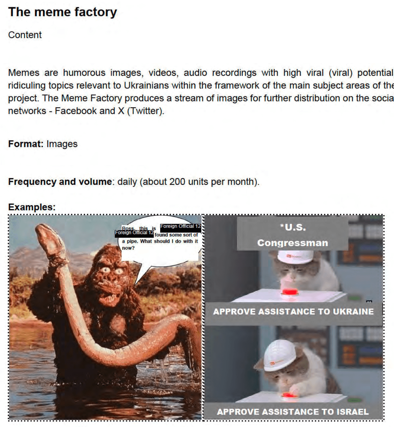 From the presentation of the SDA's disinformation campaign on Ukraine
