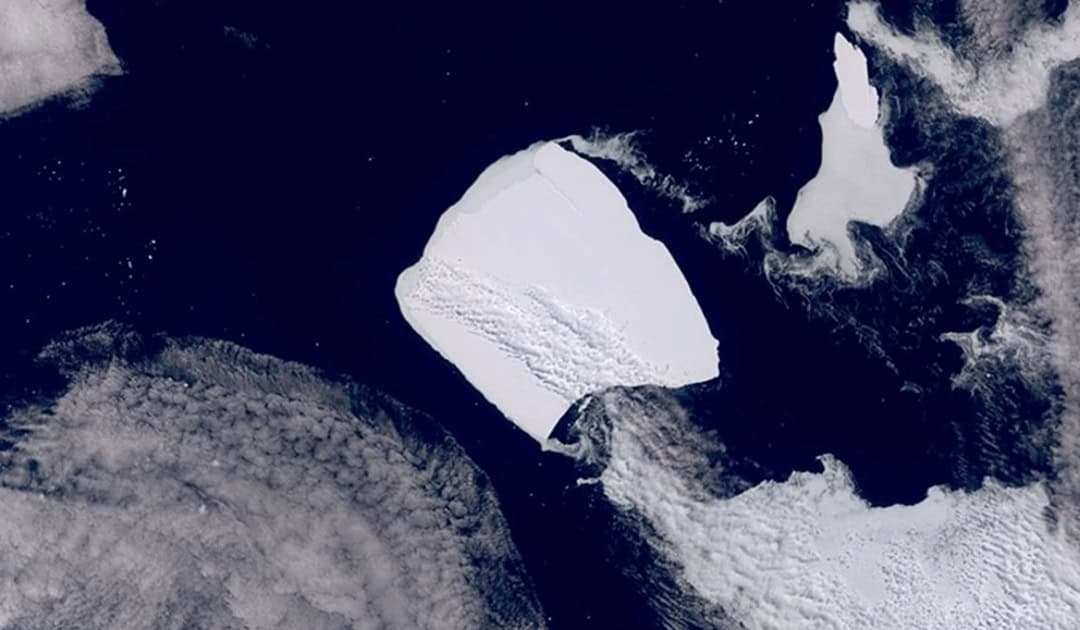 Айсберг А23а в 2023 году