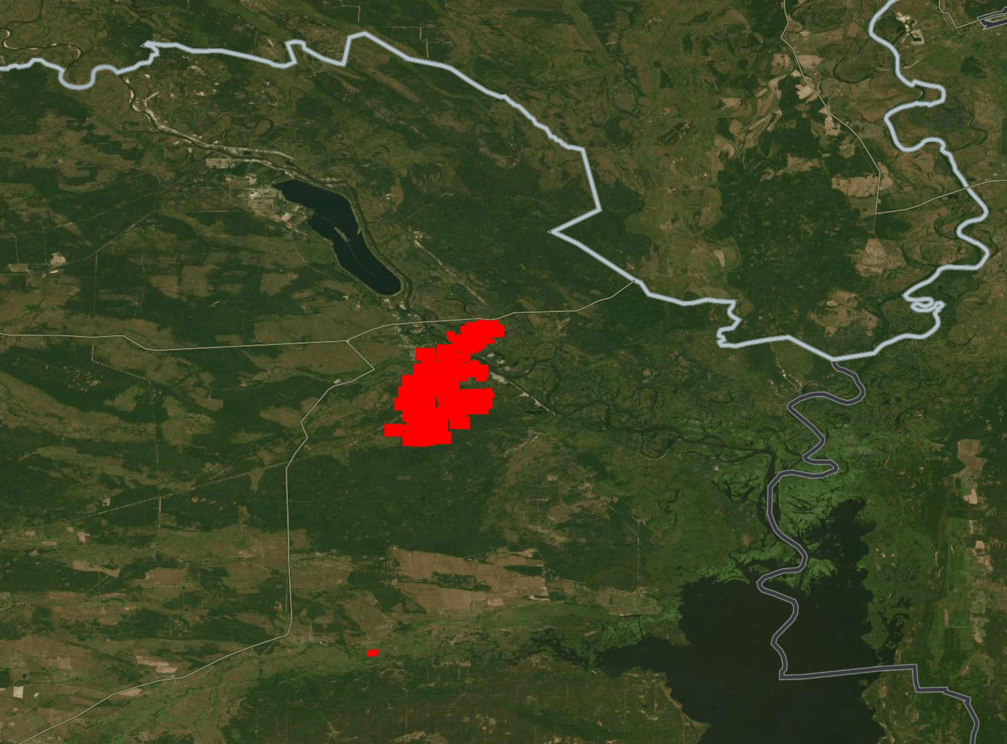 Возгорания в зоне отчуждения в диапазоне с 9 утра 7 мая до 10 утра 8 мая
