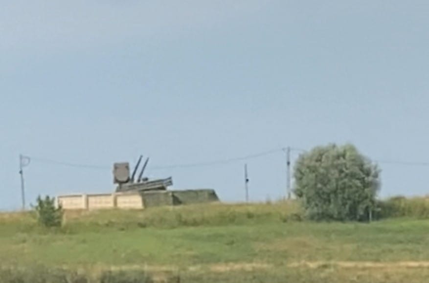 Pantsir-S1 air defense missile system installed at Moscow’s largest landfill
