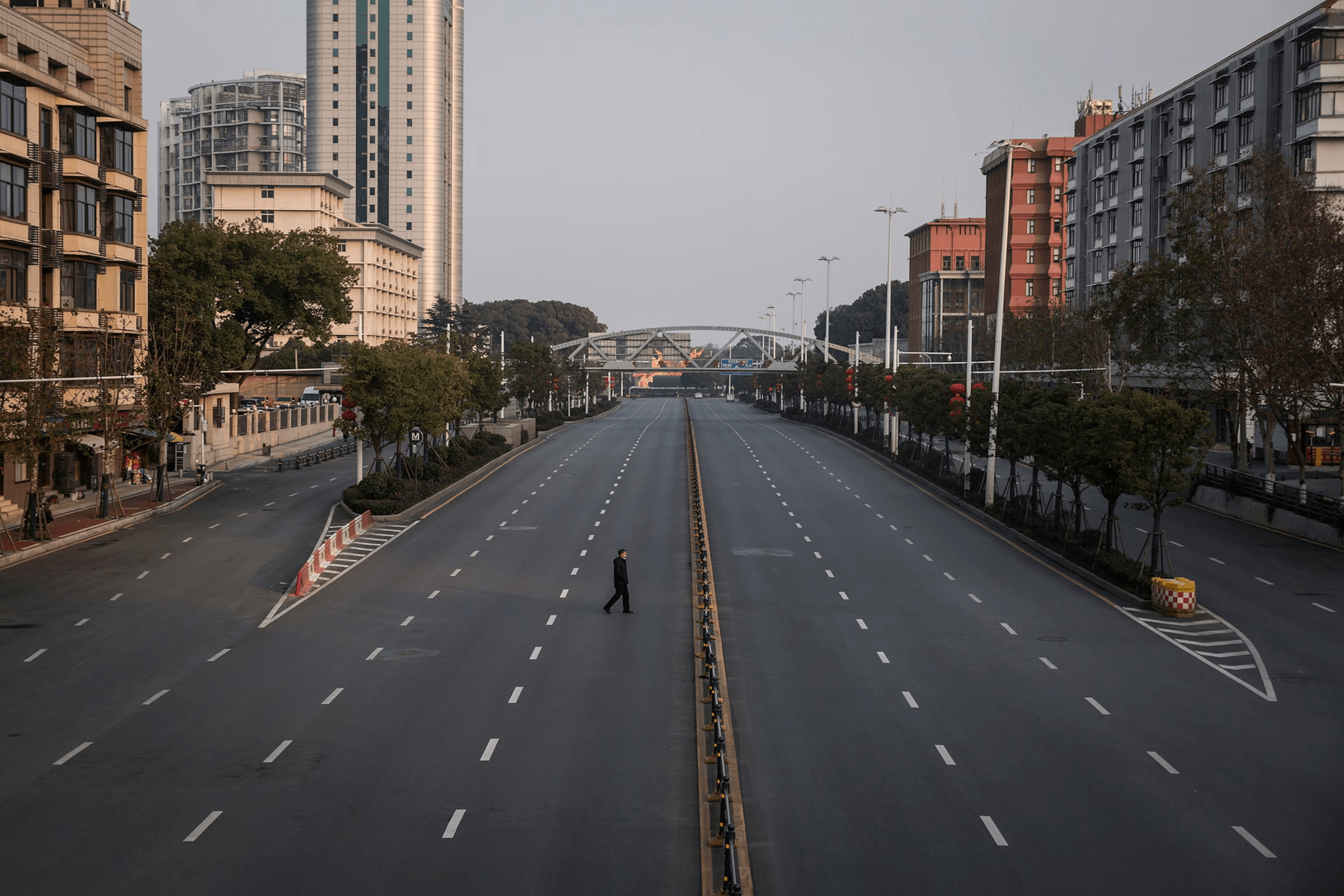 Ухань, февраль 2020. Фото: Getty Images