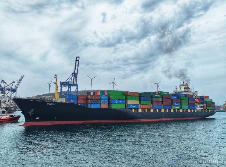 The Iranian-flagged container ship Nora was previously known as the Cerus and was registered in the Comoros Islands. Photo: VesselFinder