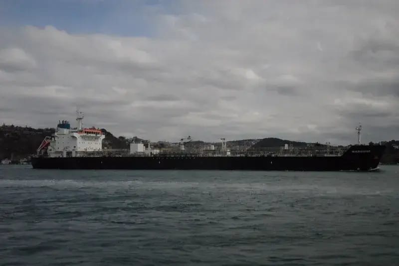 Ukraine’s General Staff says “shadow fleet” tanker hit 130 miles from Russia’s Black Sea port of Tuapse