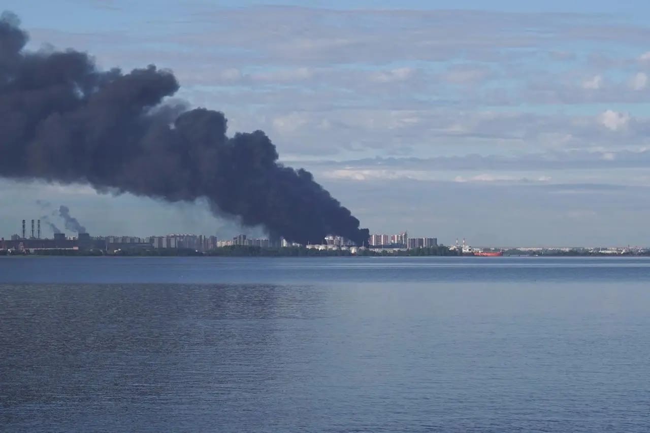Ukrainian drones attack oil terminal in St. Petersburg on opening day of international economic forum