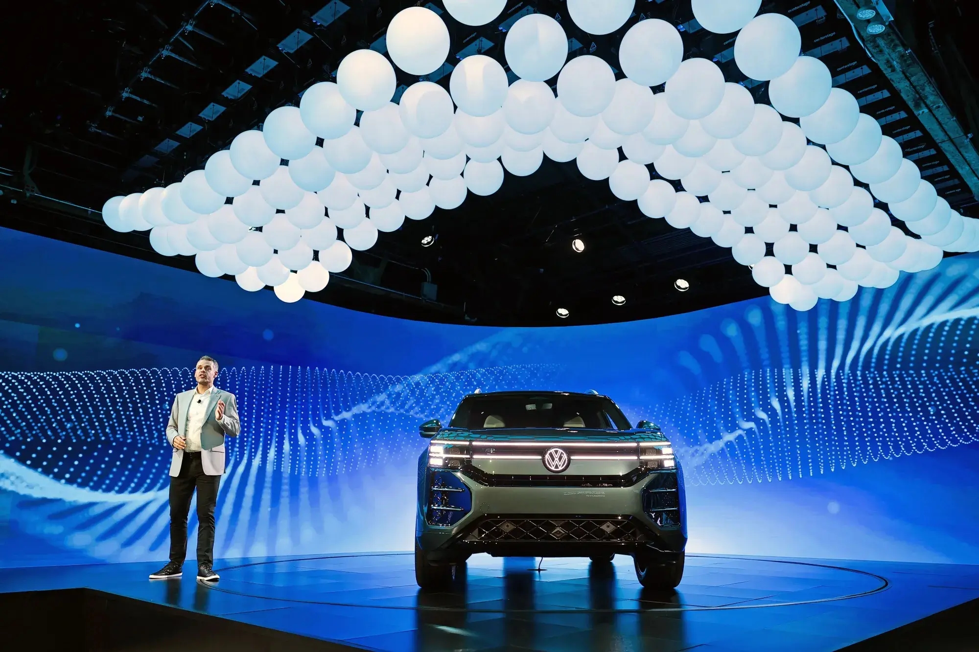 Презентация 2027 Volkswagen Atlas в Нью-Йорке, март 2026. Фото: Getty Images