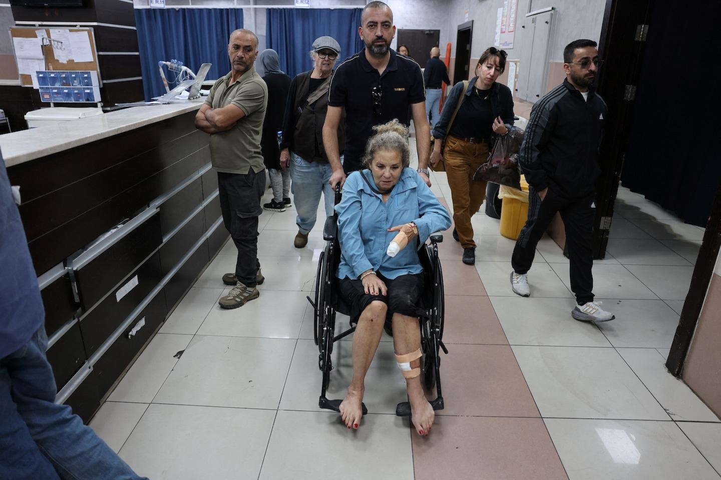 Фотожурналист The Washington Post Хайди Левин в больнице в Рамалле. Фото: AFP
