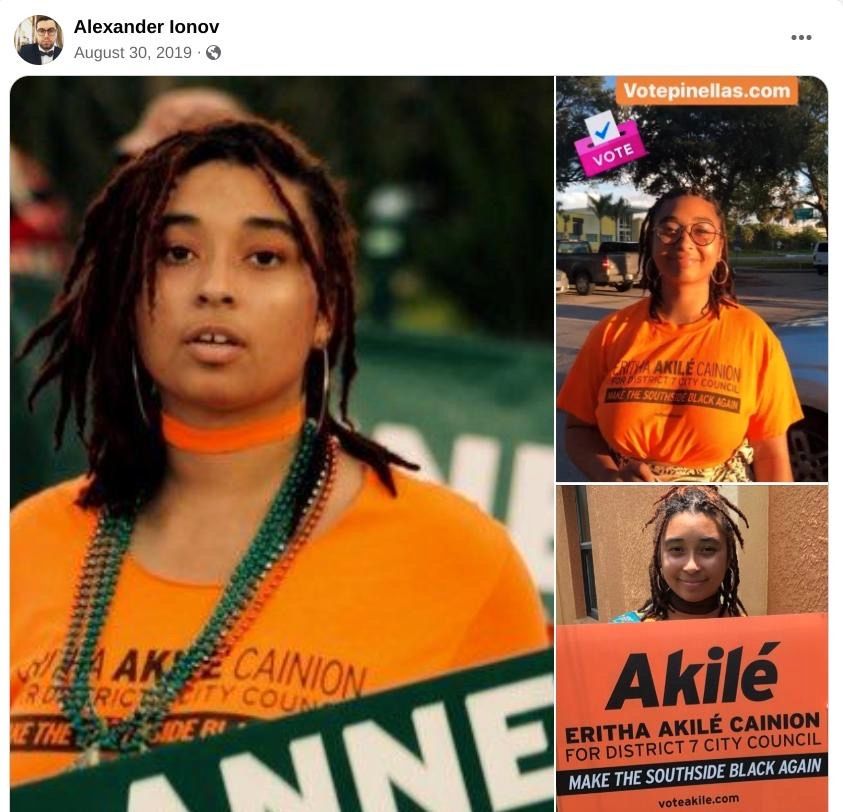 Facebook post by Alexander Ionov