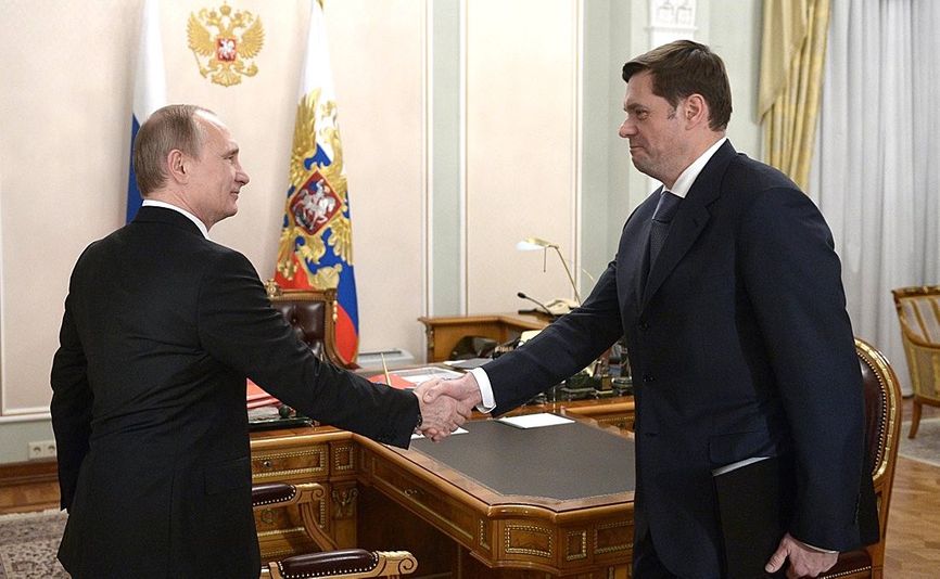Vladimir Putin and Alexei Mordashov