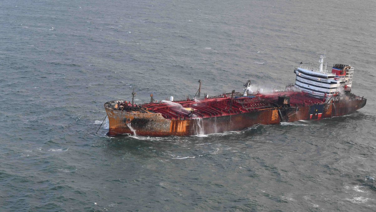 Танкер Stena Immaculate после аварии