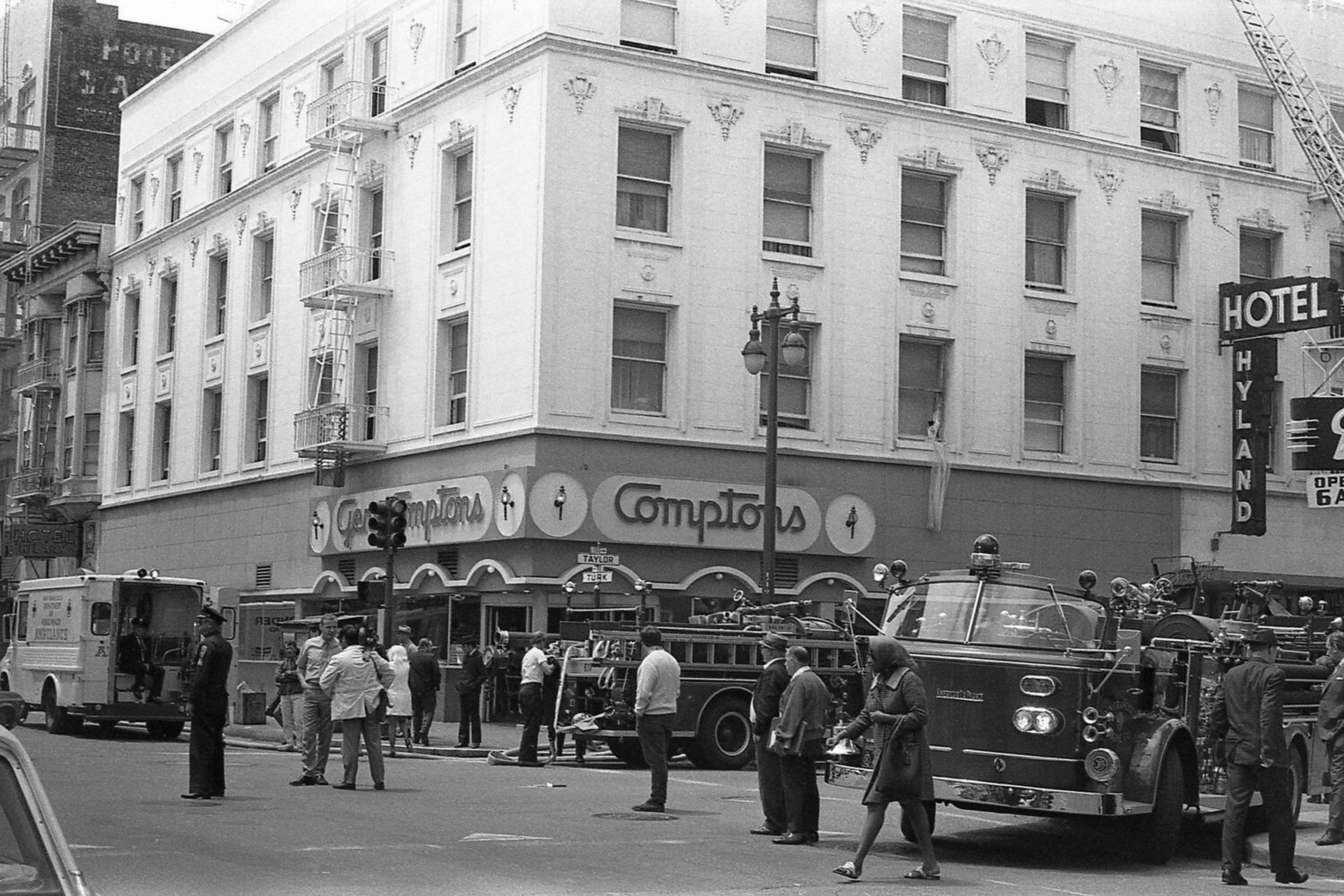 Compton's Cafeteria in San Francisco, 1970