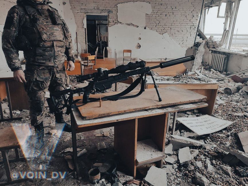 Steyr Mannlicher rifles used by snipers of Russia’s Pacific Fleet 155th Naval Infantry Brigade.