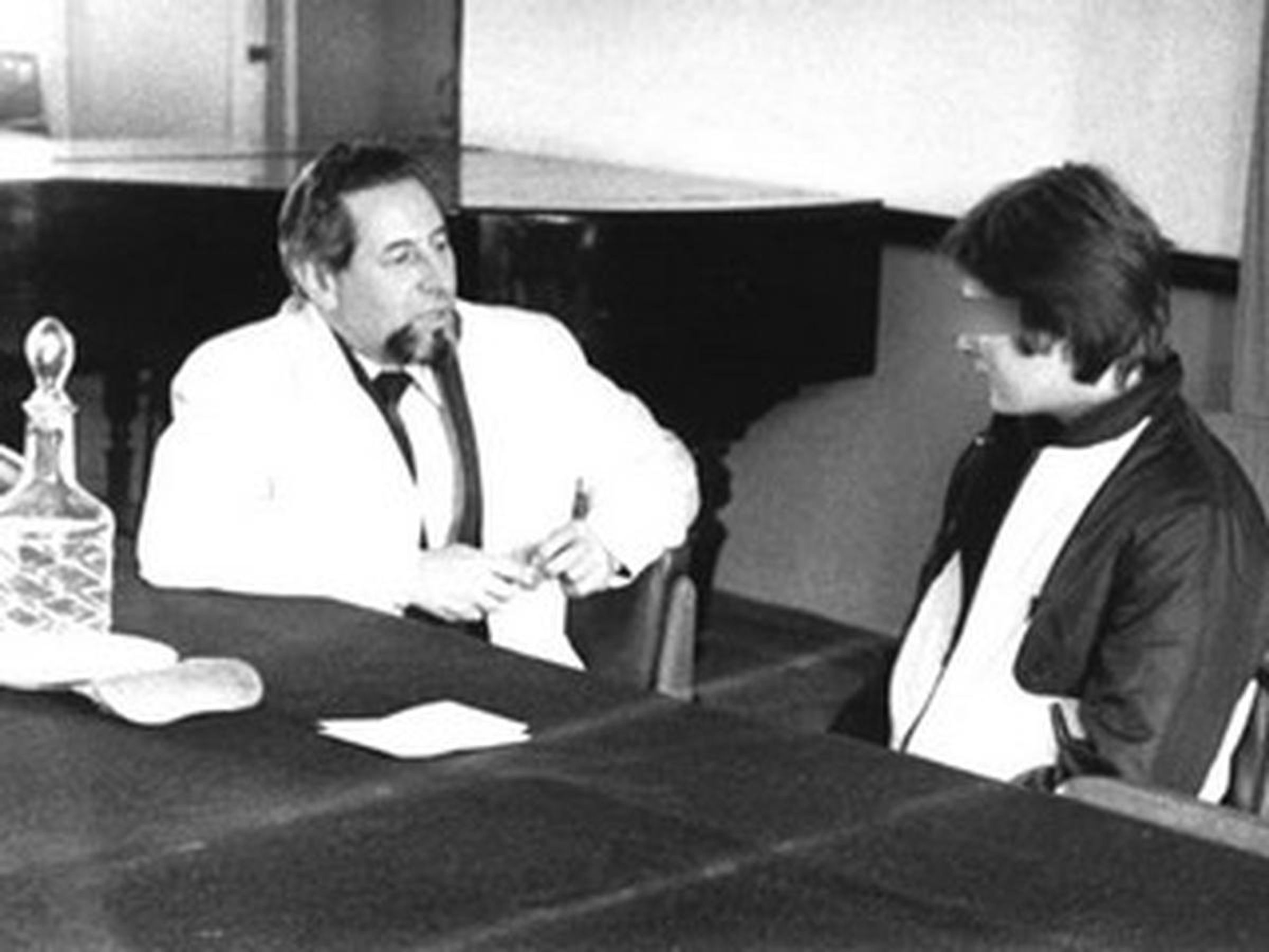 Aron Belkin with a patient