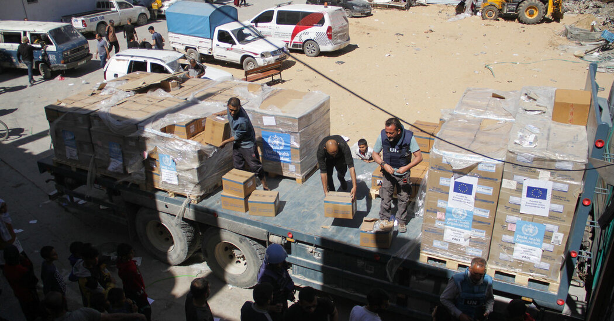 The first humanitarian aid distribution sites have opened under the U.S.-Israeli initiative