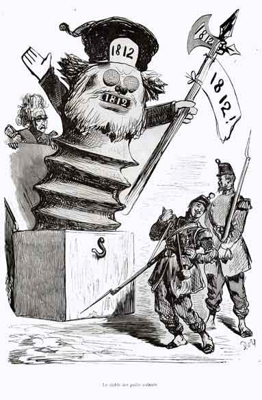 Лозунг «можем повторить» существовал и в XIX веке — но касался 1812 года. Французская карикатура