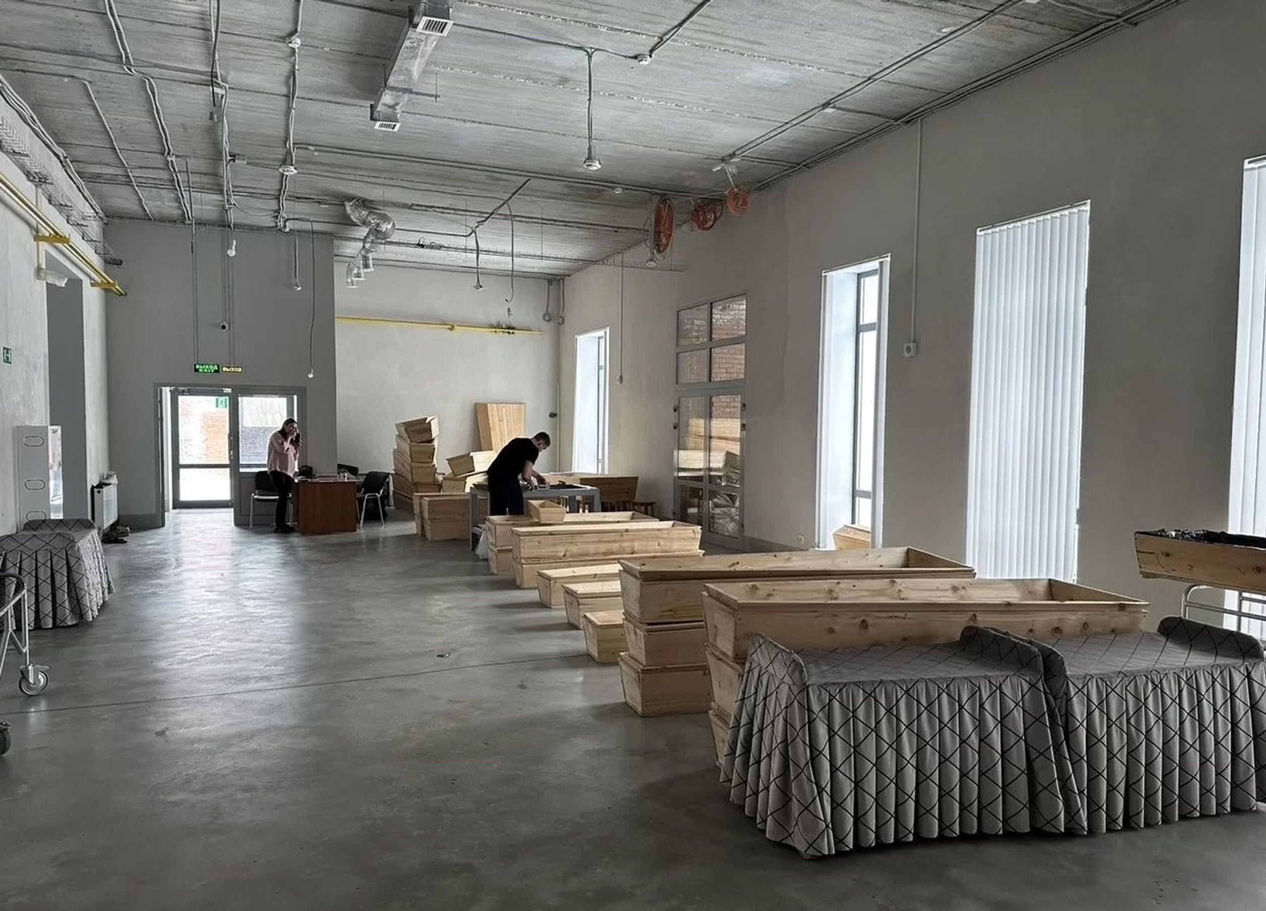 Interiors of the Tomsk crematorium