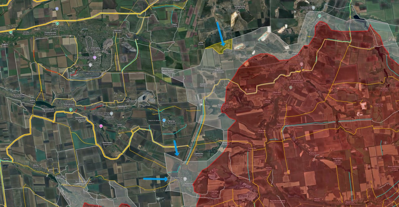 Ситуация в районе Родинского и Белицкого на Добропольском выступе по версии исследователя под ником Playfra