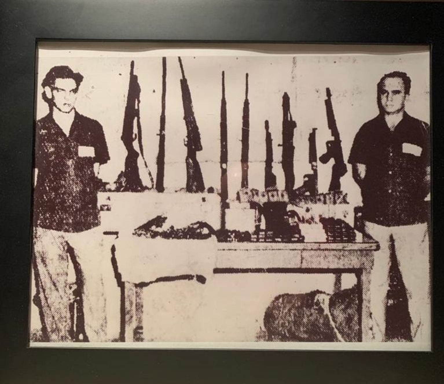 Weapons seized by the authorities from Fuentes-Cid's group (photo from his personal archive)