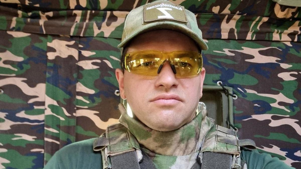 Russian pro-war blogger Roman Alekhin pictured in a selfie wearing a hat bearing the letter Z — a symbol of support for Russia's invasion of Ukraine.